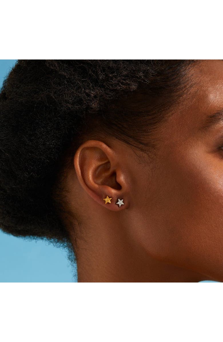 7879 Star Stud Earrings, Alternate, color, Gold 9K