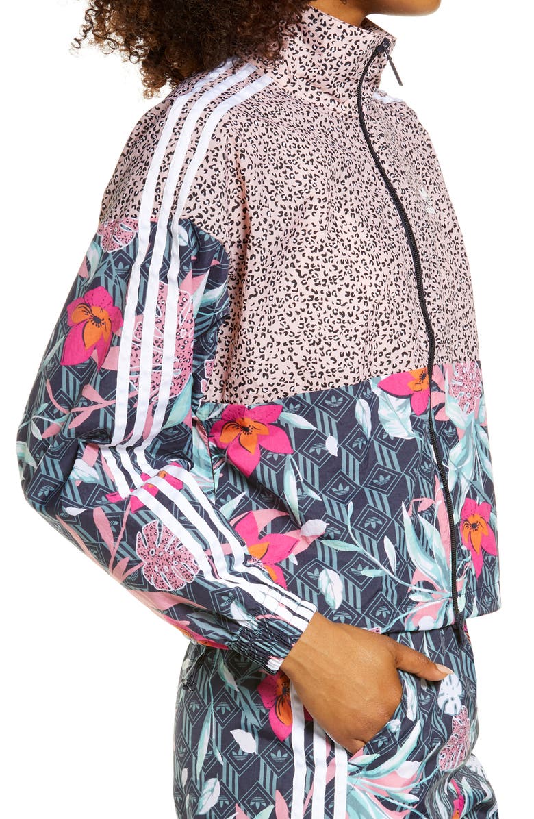 adidas Originals x HER Studio London Mixed Prints Track Jacket, Alternate, color, 