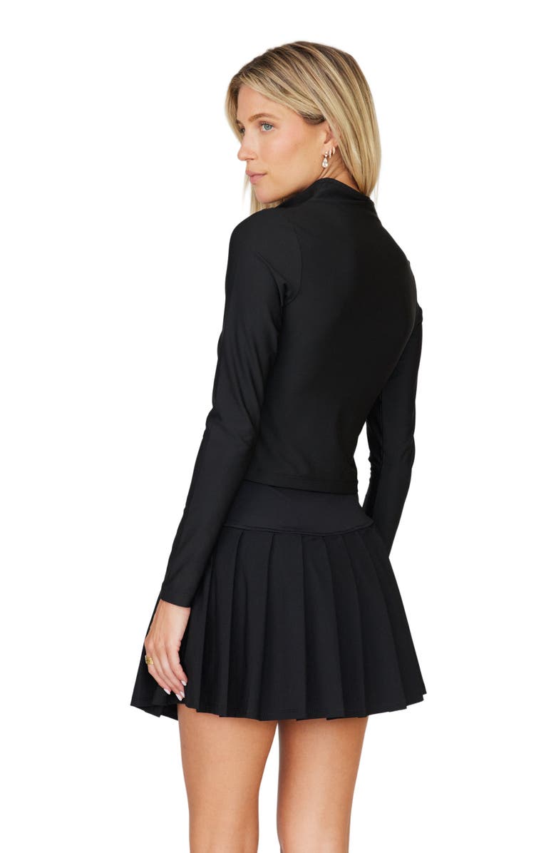 Goldie Byrd Long Sleeve Smoothing Zip Top, Alternate, color, 