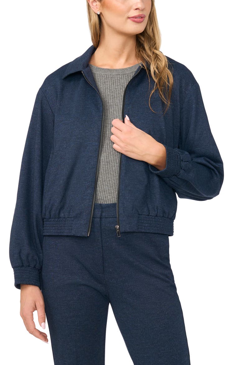 Bomber Jacket, Main, color, INDIGO NAVY