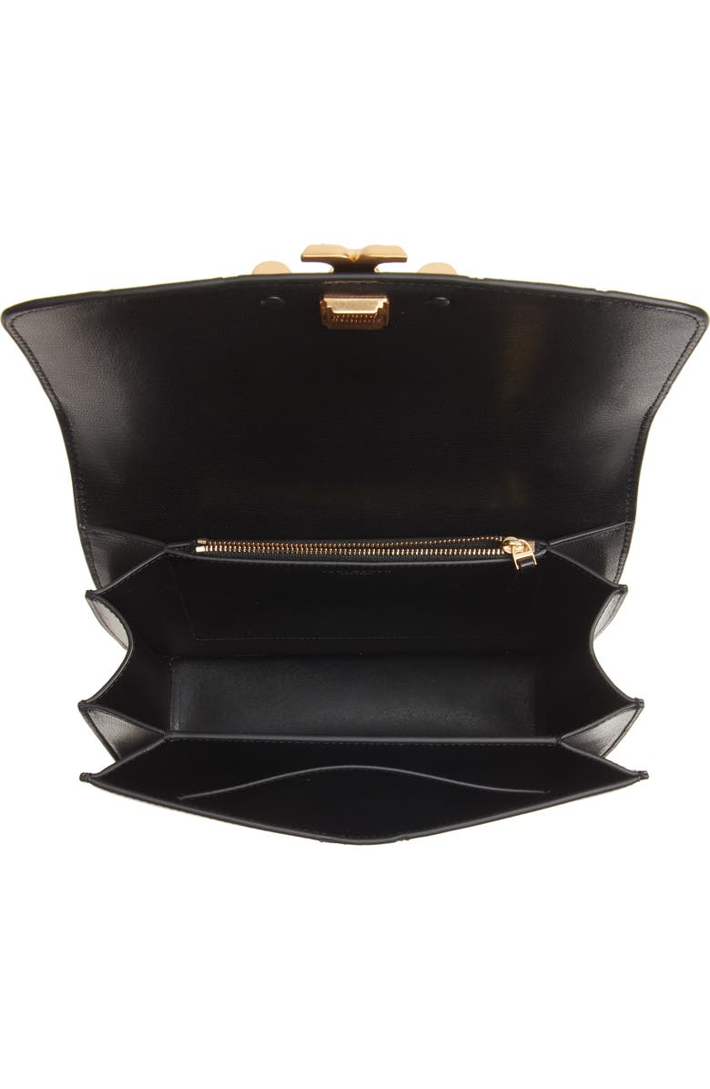 Tory Burch Eleanor Diamond Panel Leather Flap Bag, Alternate, color,