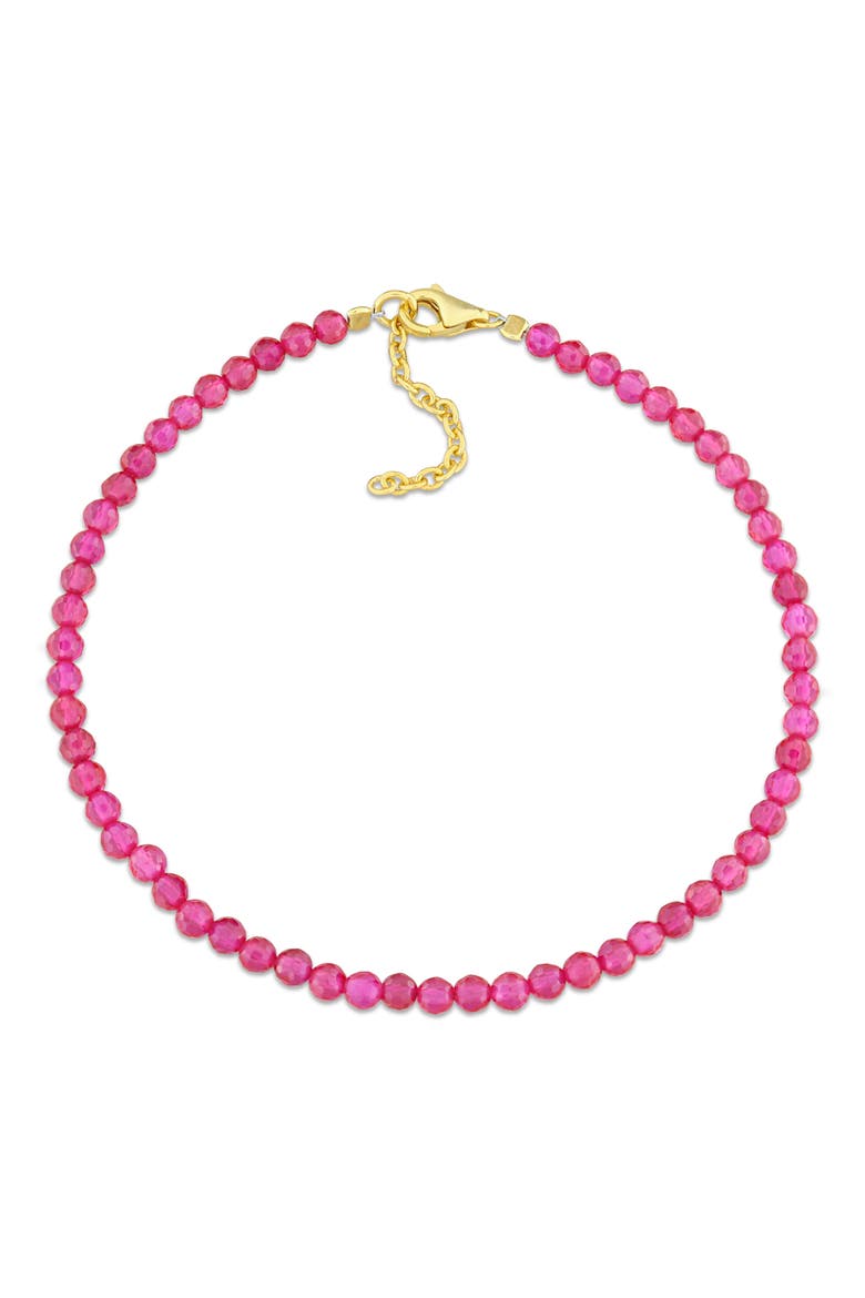 Beaded Bracelet, Main, color, RUBY