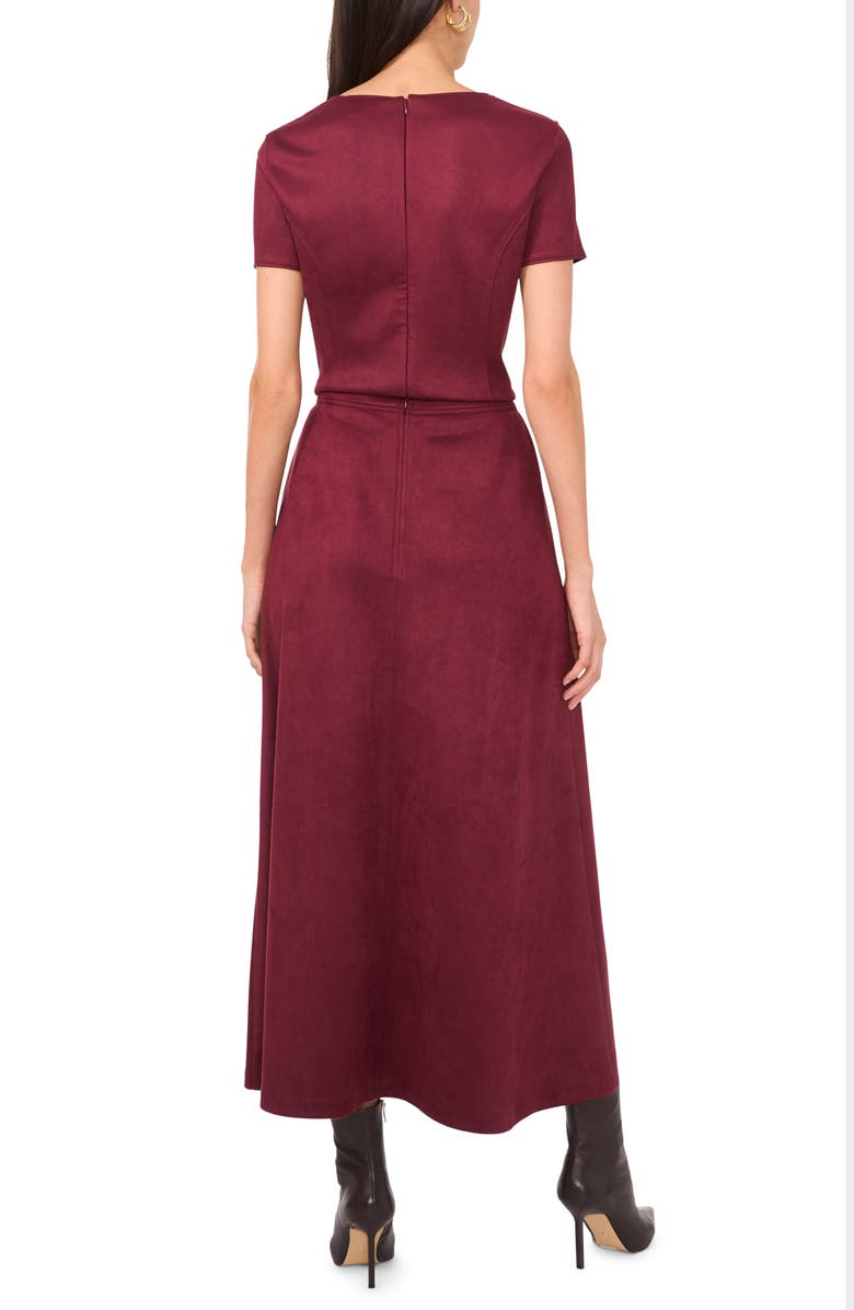 Vince Camuto Faux Suede A-Line Maxi Skirt, Alternate, color, Grape Wine