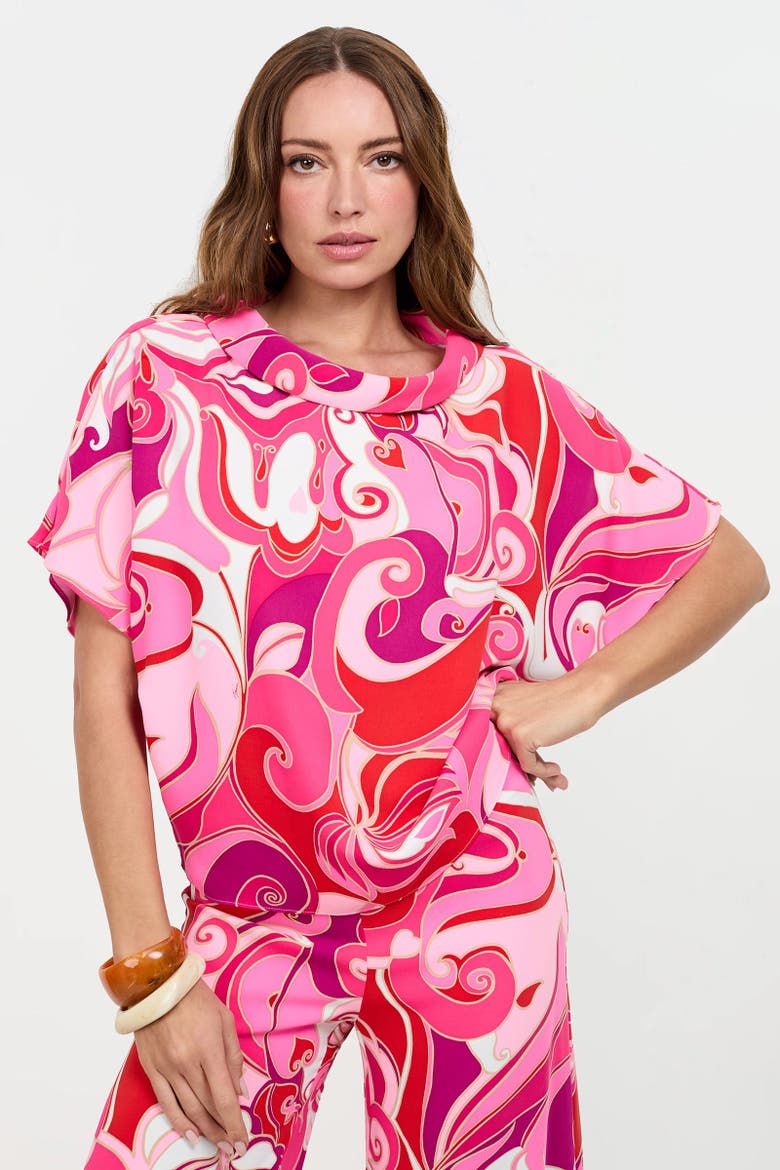 Honeysuckle Boatneck Top, Alternate, color, Darsena