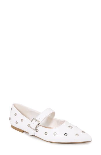 BERNESS BERNESS FRIEDRICH GROMMET POINTED TOE MARY JANE FLAT 