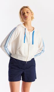 WISPR Geo Sleeve Cropped Hoodie