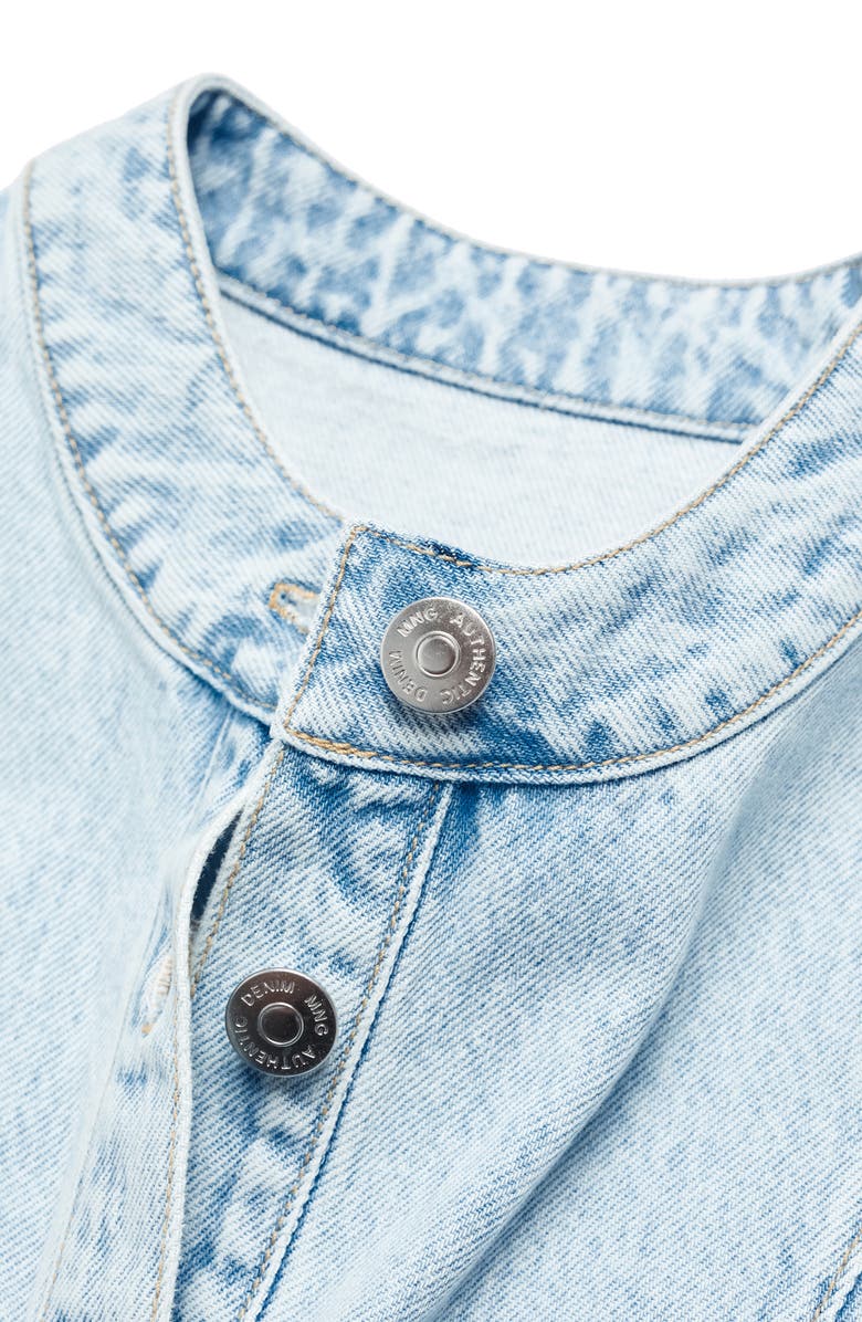 MANGO Denim Romper, Alternate, color, 