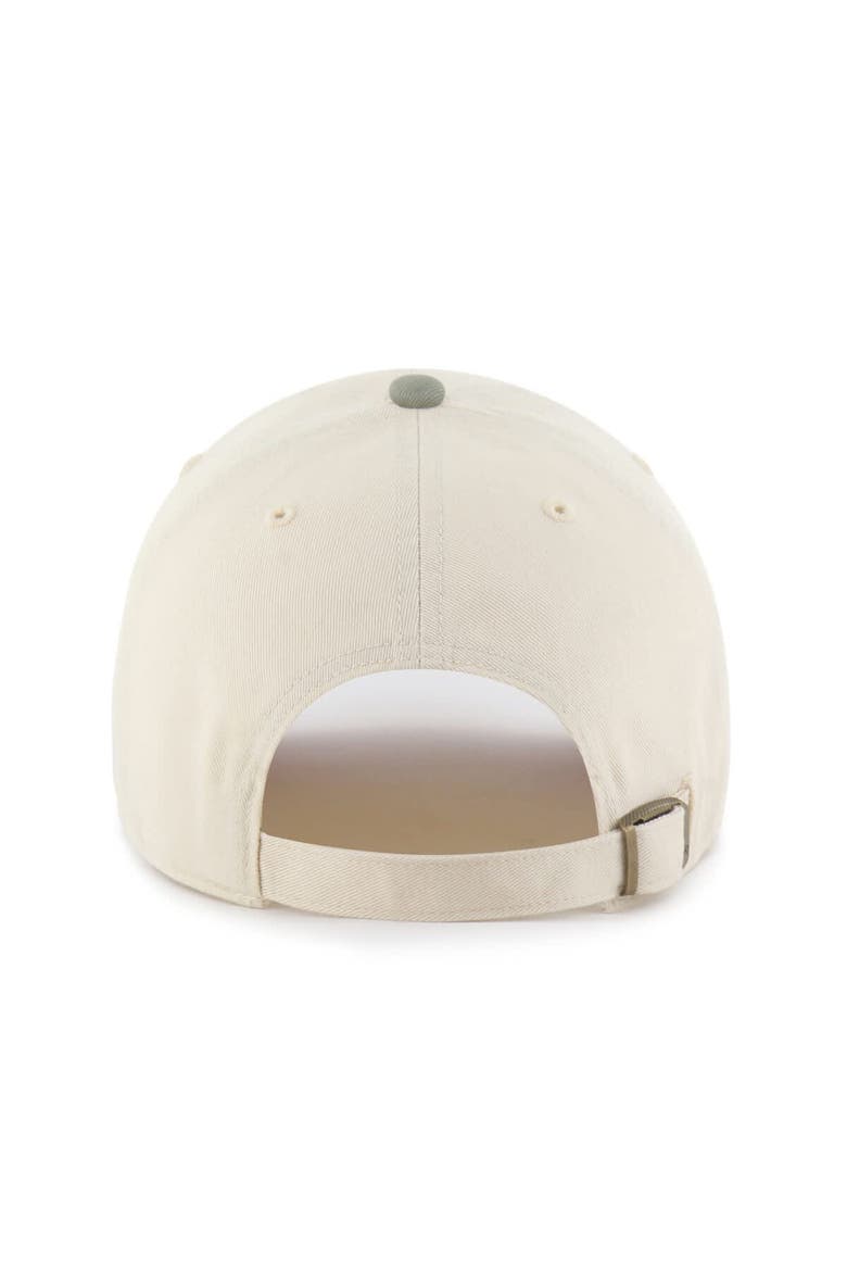 Men's '47  Natural/Olive Houston Astros Two-Tone Fashion Clean Up Adjustable Hat, Alternate, color, Natural