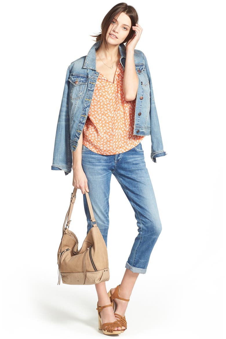 'Emerson' Slim Boyfriend Jeans, Alternate, color, AURA