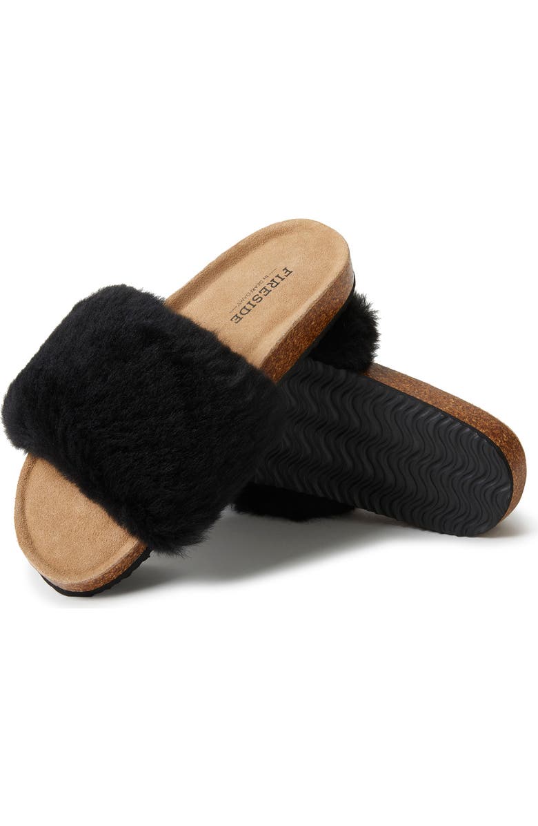 FIRESIDE BY DEARFOAMS Canberra Genuine Shearling Slipper, Alternate, color,