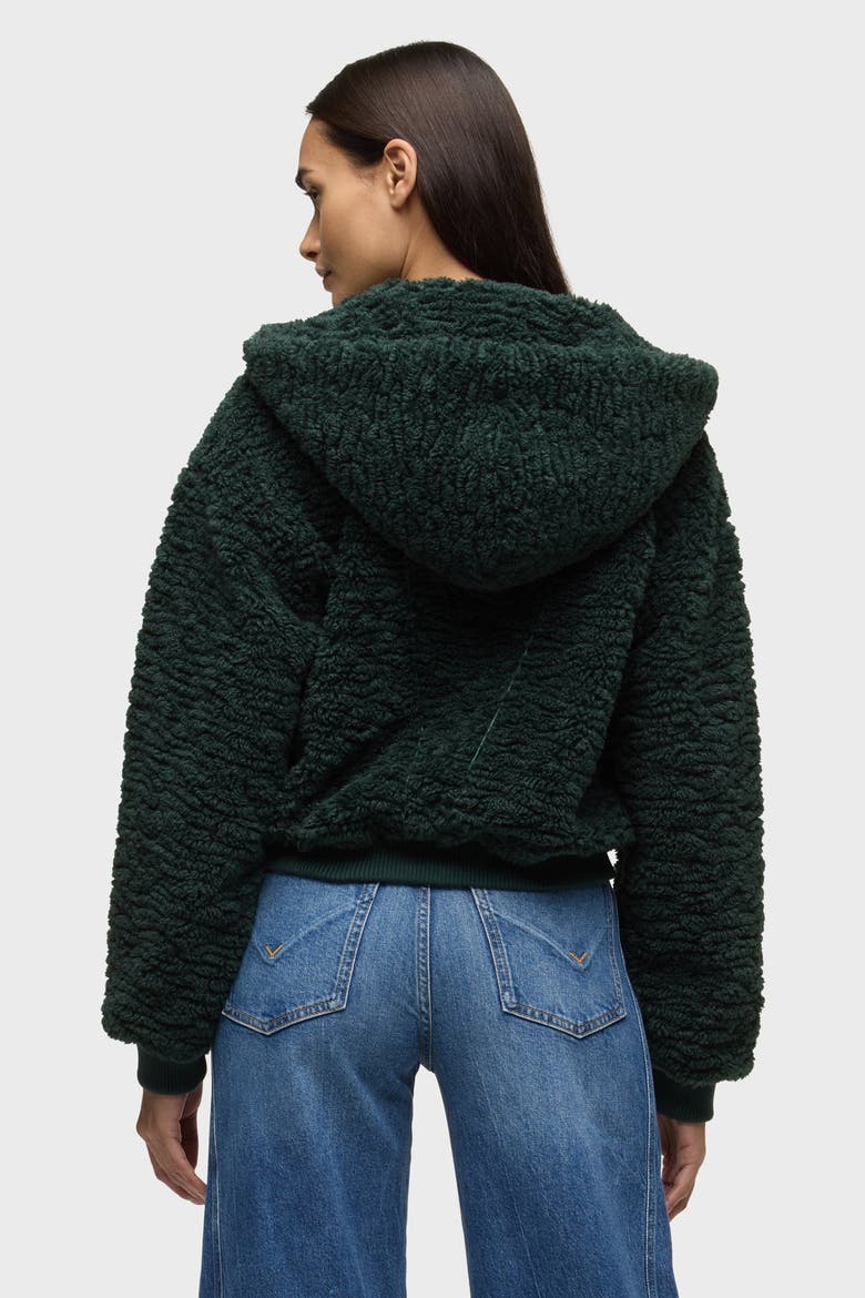 Hooded Zip Up Jacket, Alternate, color, DARKEST SPRUCE