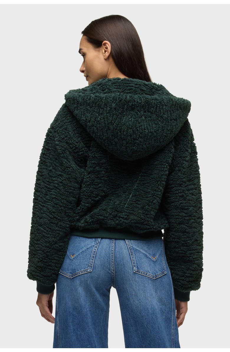 Hudson Jeans Hooded Zip Up Jacket, Alternate, color, Darkest Spruce