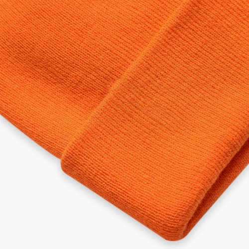 Turtle Fur Explorer Cuffed Beanie In Orange