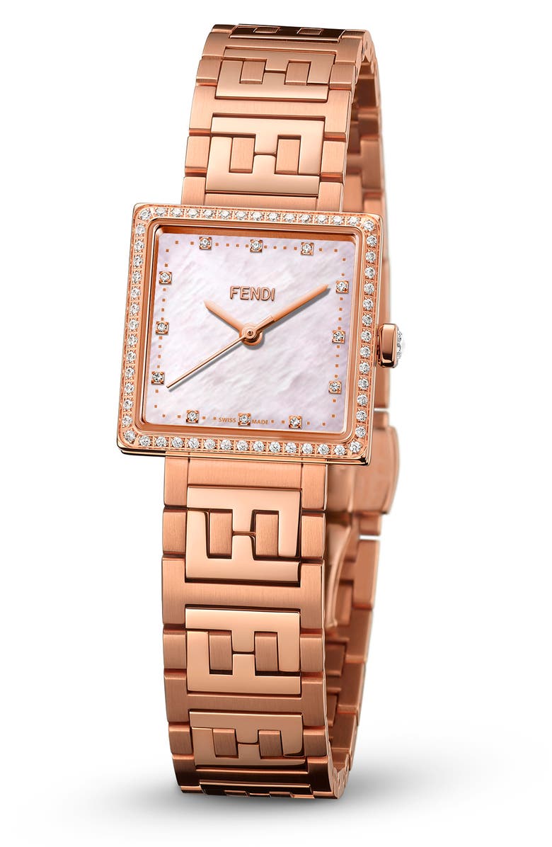 Fendi Forever Bracelet Watch, 23mm, Alternate, color, 