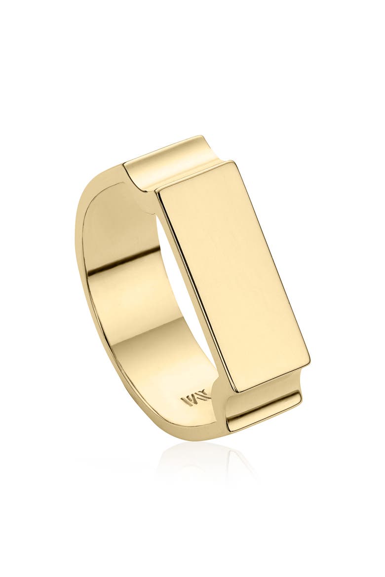 Wide Signature Ring, Main, color, DNU/YELLOW GOLD