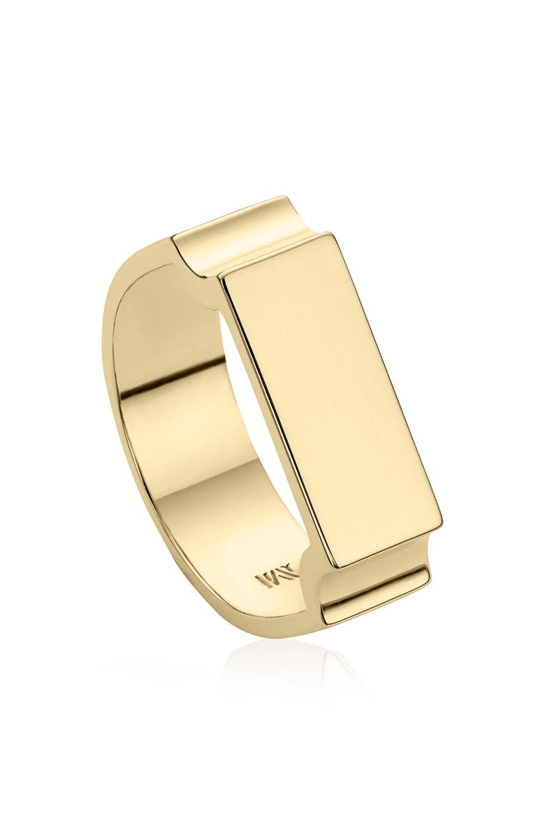 Monica Vinader Wide Signature Ring, Main, color, Dnu/Yellow Gold