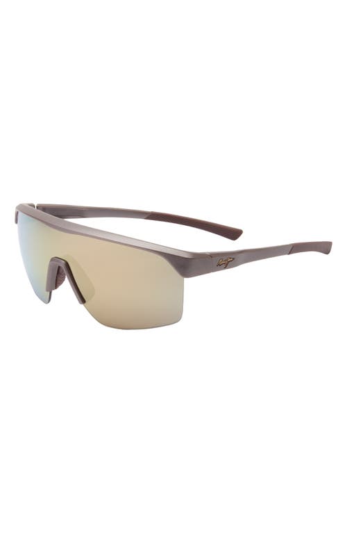 Maui Jim Paluna 99mm Polarizedplus2® Semi-rimless Sunglasses In Brown