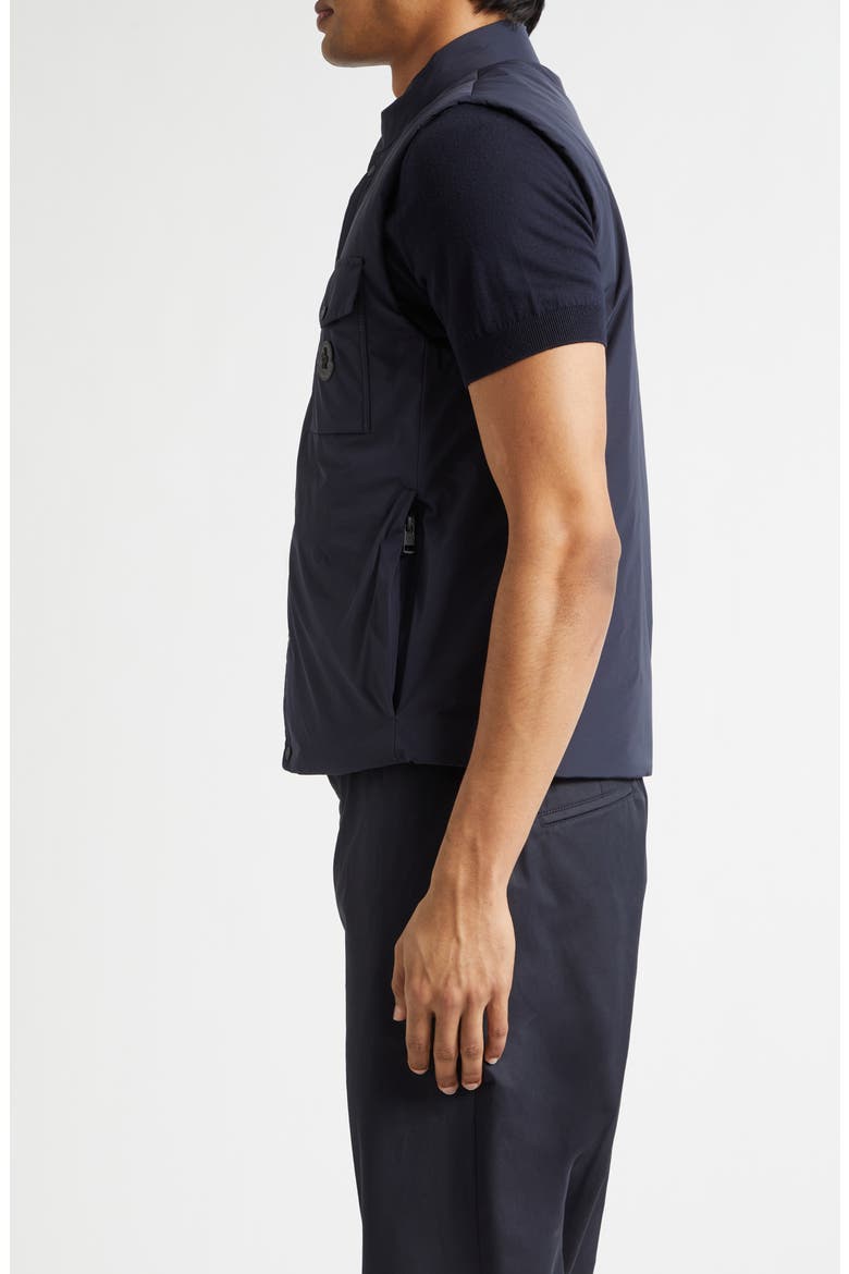 Sahel Water Repellent Down Vest, Alternate, color, NAVY BLUE