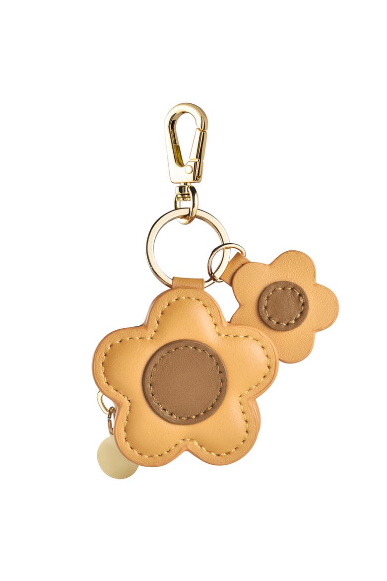 Flower Bag Charm for Airtag®, Alternate, color, Brown