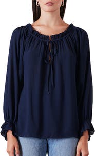 Paneros Clothing Solid Esme Long Sleeve Top