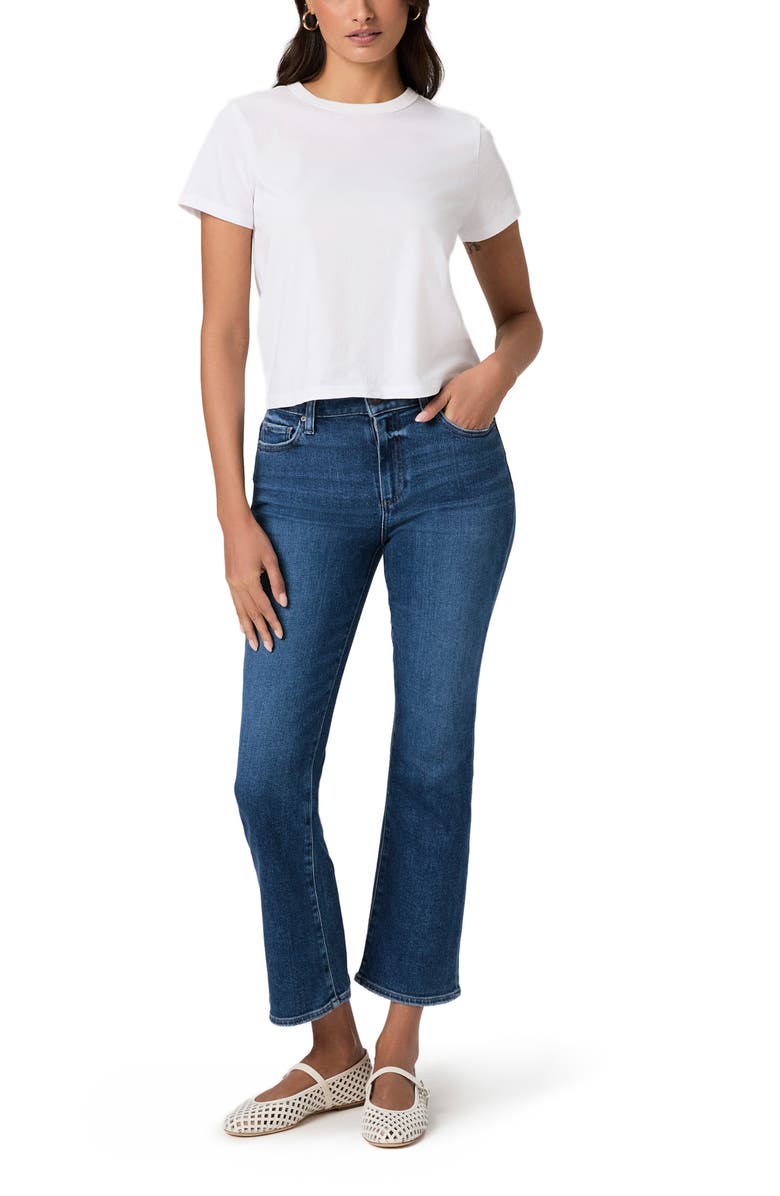 PAIGE Rhodes Crewneck Cotton T-Shirt, Alternate, color, White