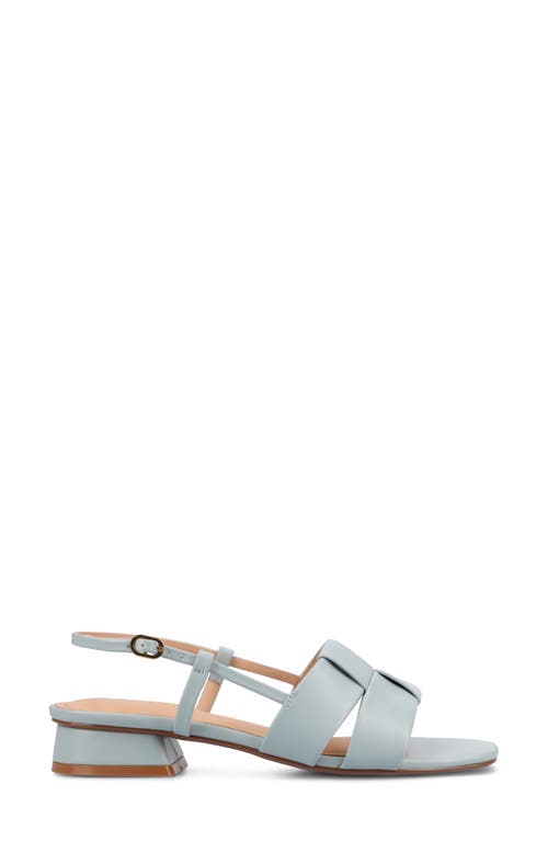 Journee Collection Tabatha Block Heel Sandal In Blue
