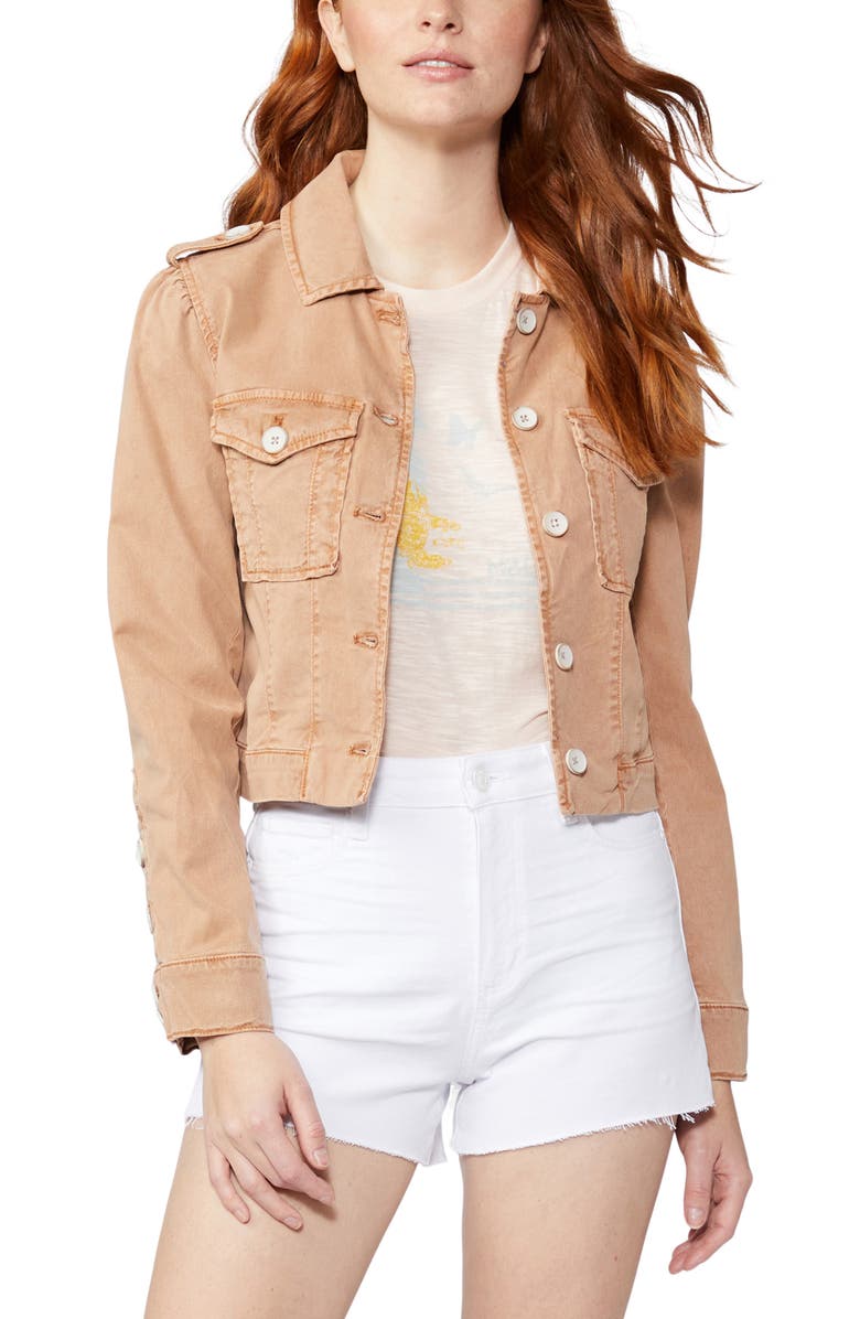 PAIGE Pacey Crop Denim Jacket, Main, color, 