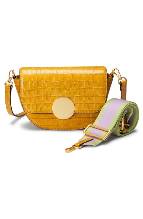 Oryany Lottie Croc Embossed Crossbody Bag