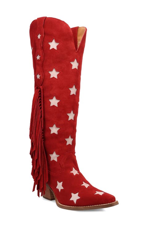 Super Star Knee High Western Boot (Women) (Wide Calf)