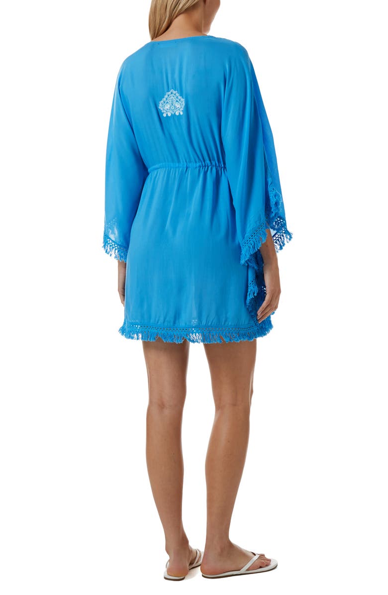 Melissa Odabash Irene Cover-Up Caftan, Alternate, color, Azure/ White