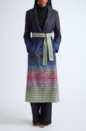 Missoni Ombré Zigzag Long Coat