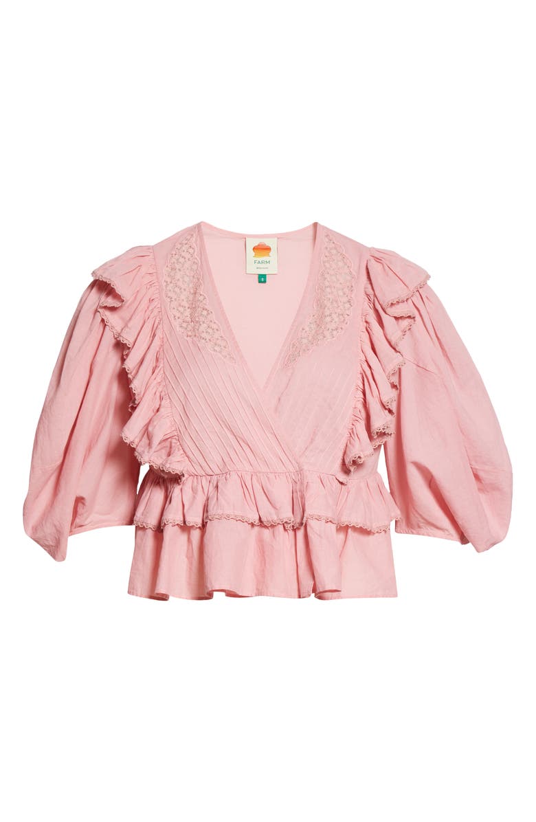 FARM Rio Ruffle Wrap Top, Alternate, color, 