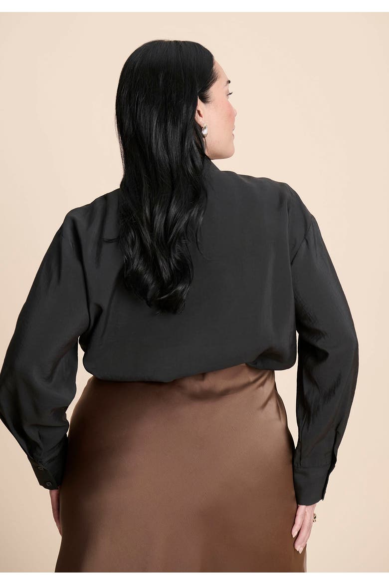 Surplice Collared Top, Alternate, color, BLACK ONYX