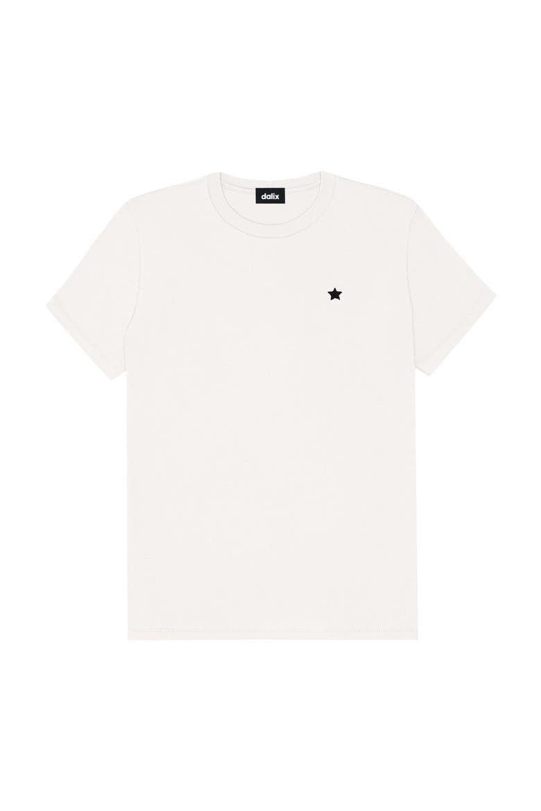 Womens Lil Star Lightweight Jersey Tee, Main, color, Vintage White
