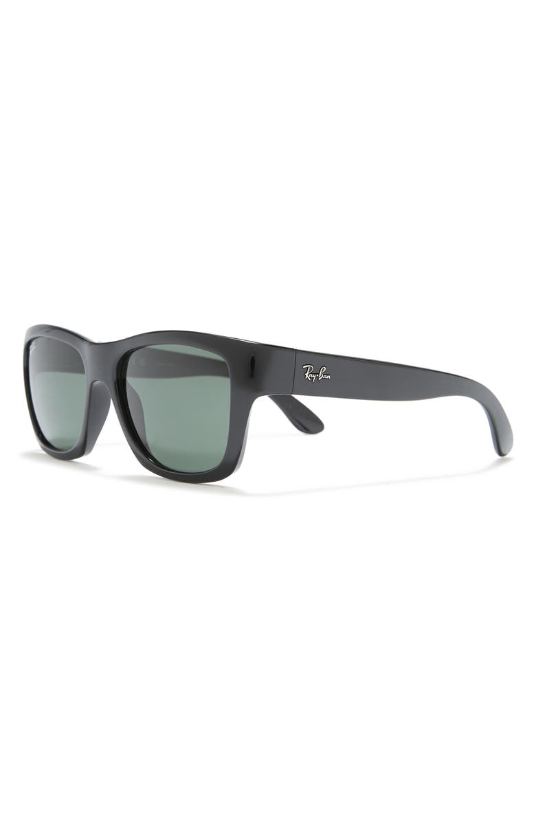 Ray-Ban 53mm Square Sunglasses, Alternate, color, Black