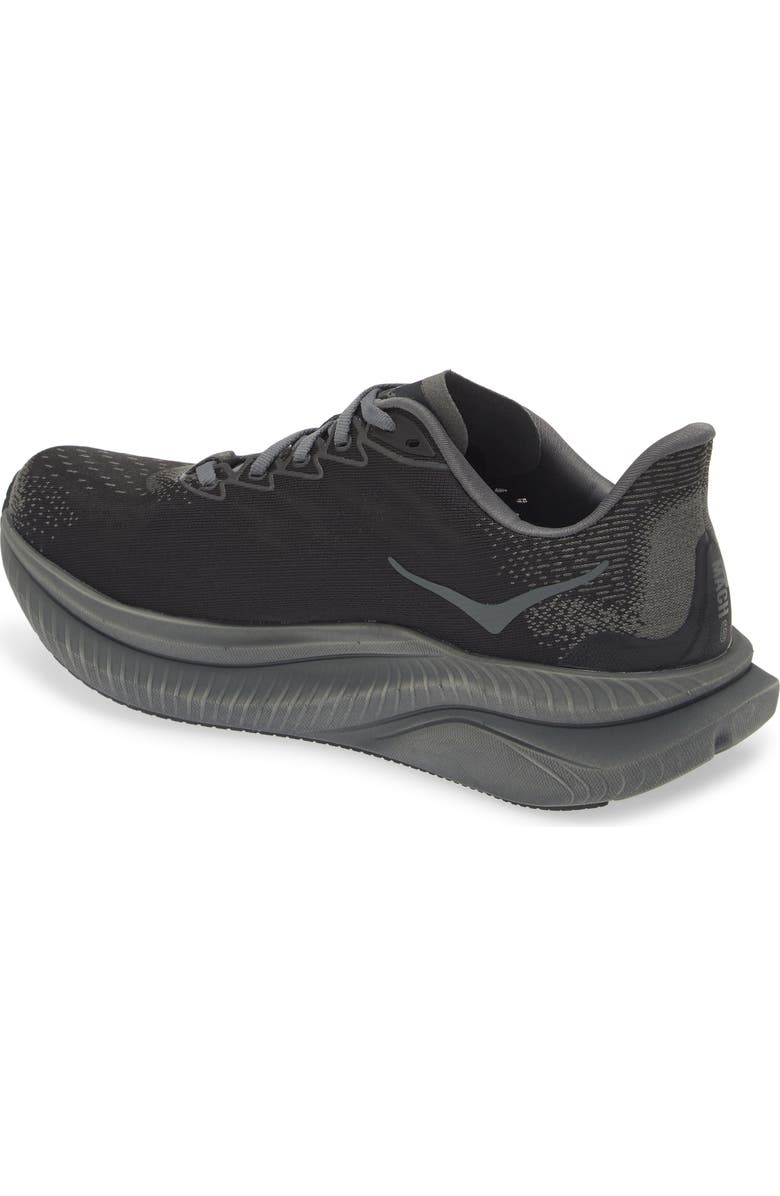 HOKA Mach 6 Running Shoe, Alternate, color, Black / Black