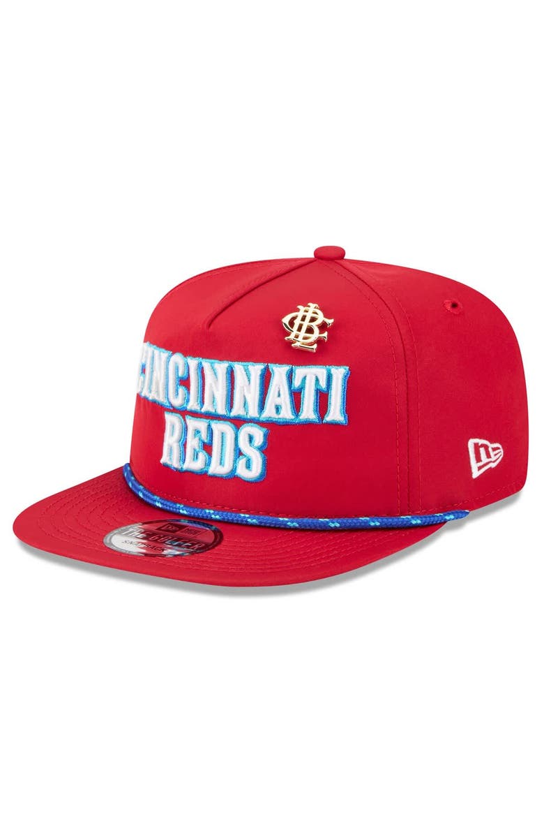 Men's New Era  Red Cincinnati Reds 2025 Big League Chew Golfer Snapback Hat, Main, color, Red