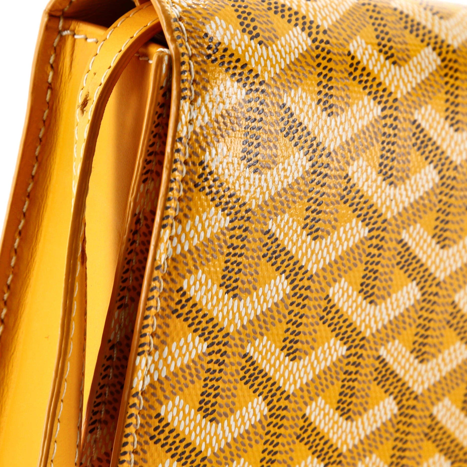 Pre-Owned Goyard Monte Carlo Clutch with Strap Coated Canvas PM, Alternate, color, 