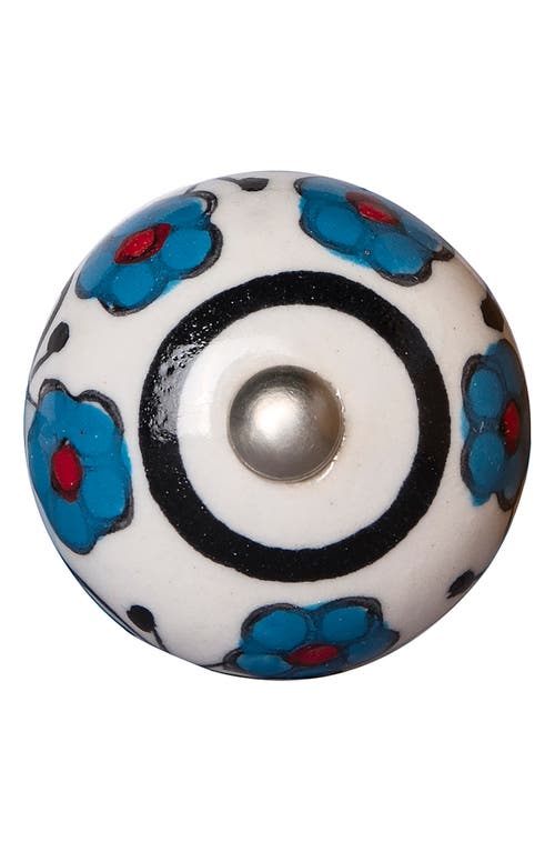 Kinetic 8-pack Knobs In Teal Floral