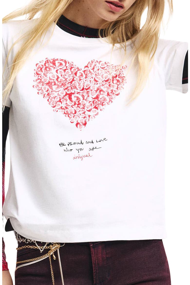 Love Graphic T-Shirt, Main, color, WHITE