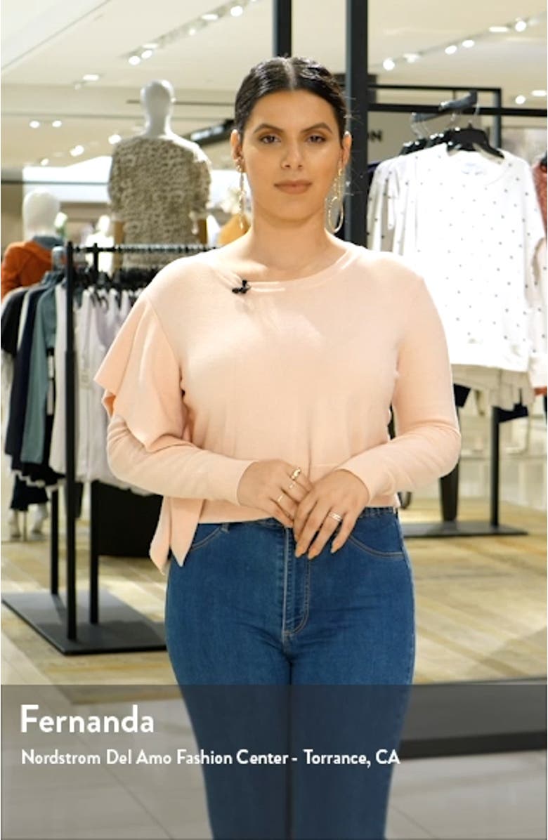 The A-Line Raw Hem Denim Pencil Skirt, sales video thumbnail