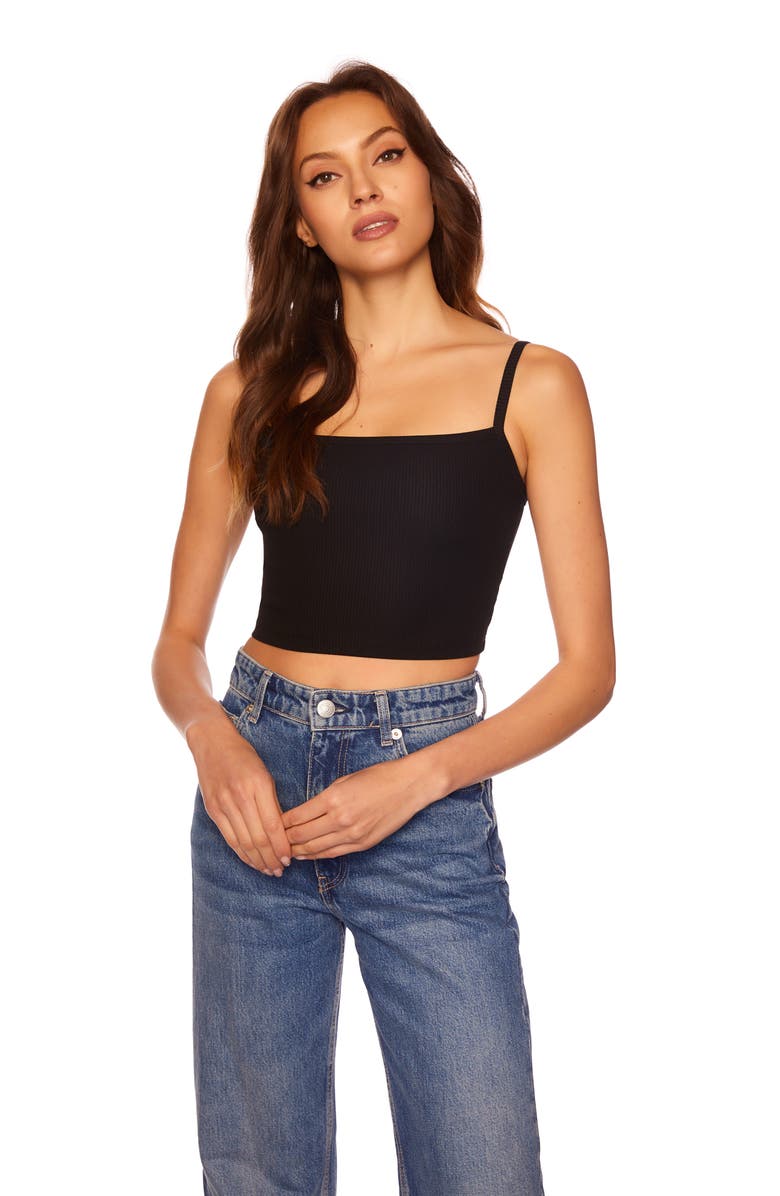 Susana Monaco Rib Crop Camisole, Alternate, color, 