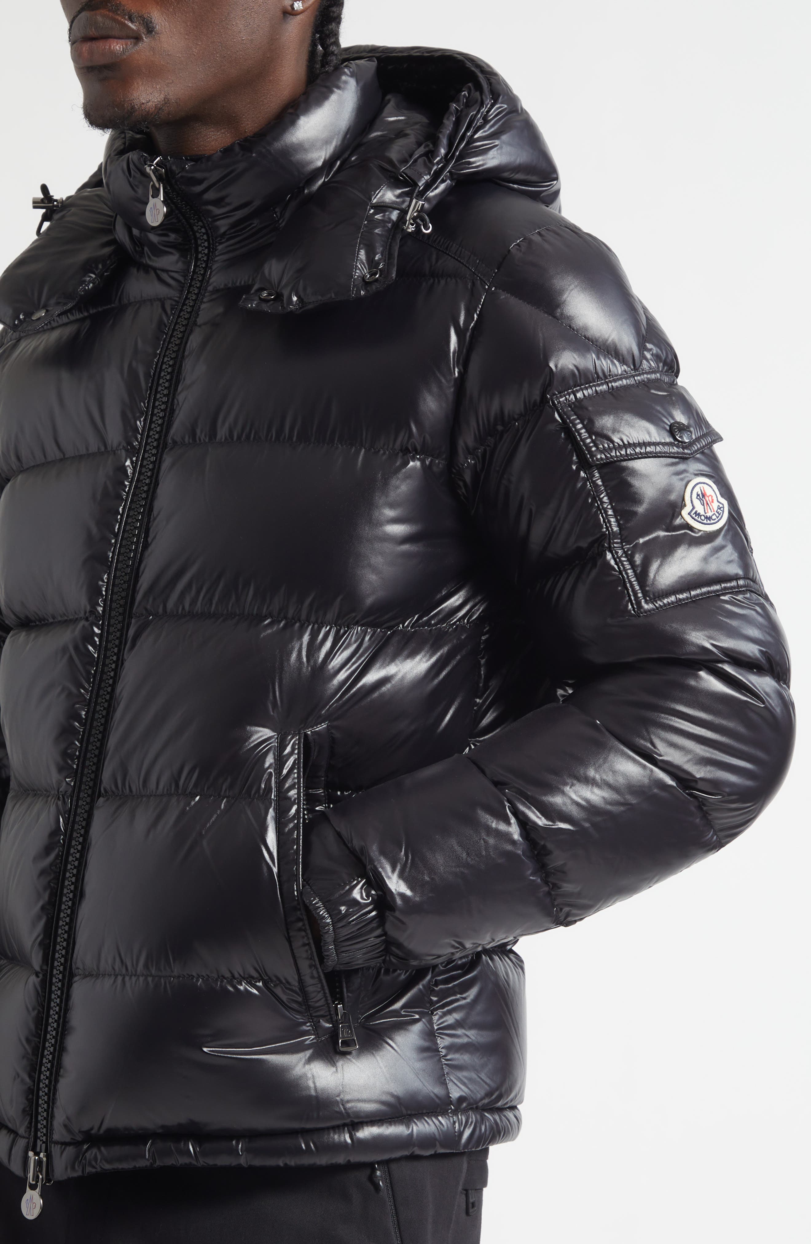 Maya Lacquered Nylon Down Jacket (Men) | Nordstrom