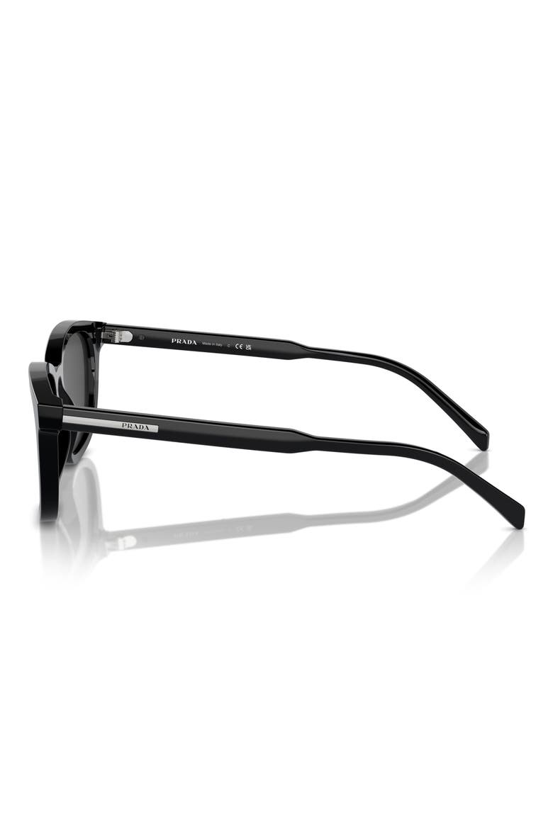 53mm Pillow Sunglasses, Alternate, color, BLACK/ GREY