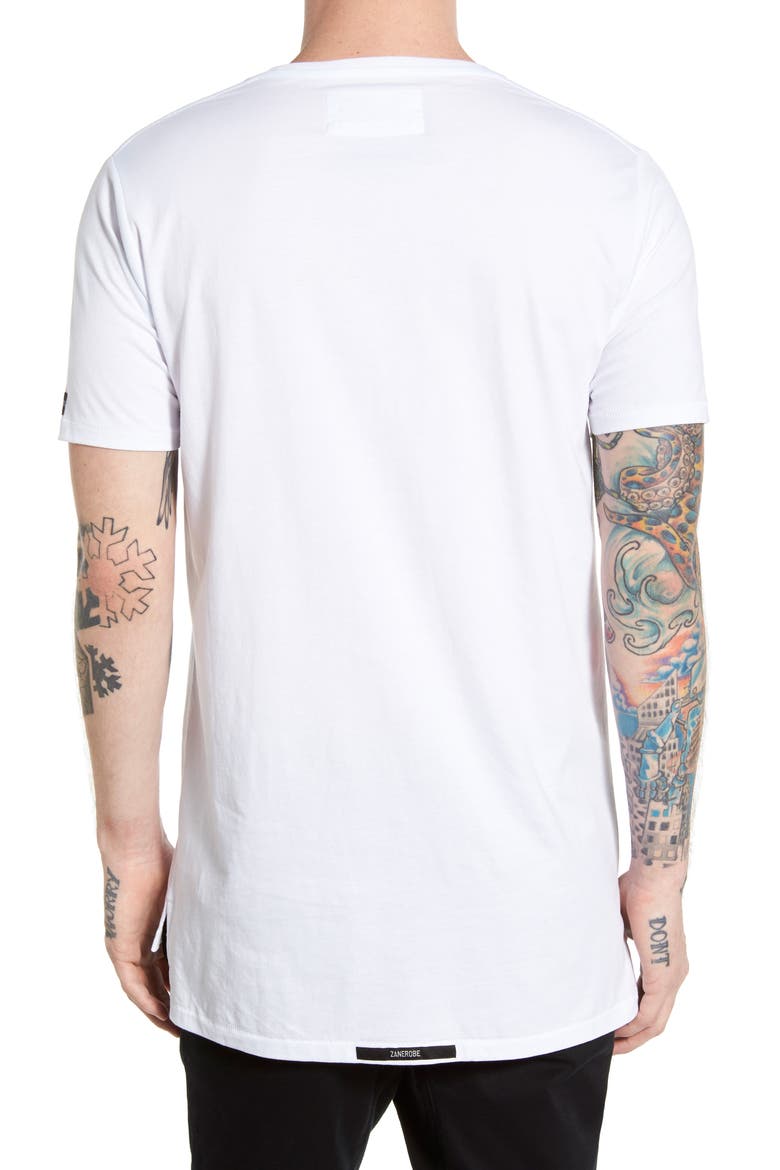 Flintlock Longline T-Shirt, Alternate, color, WHITE