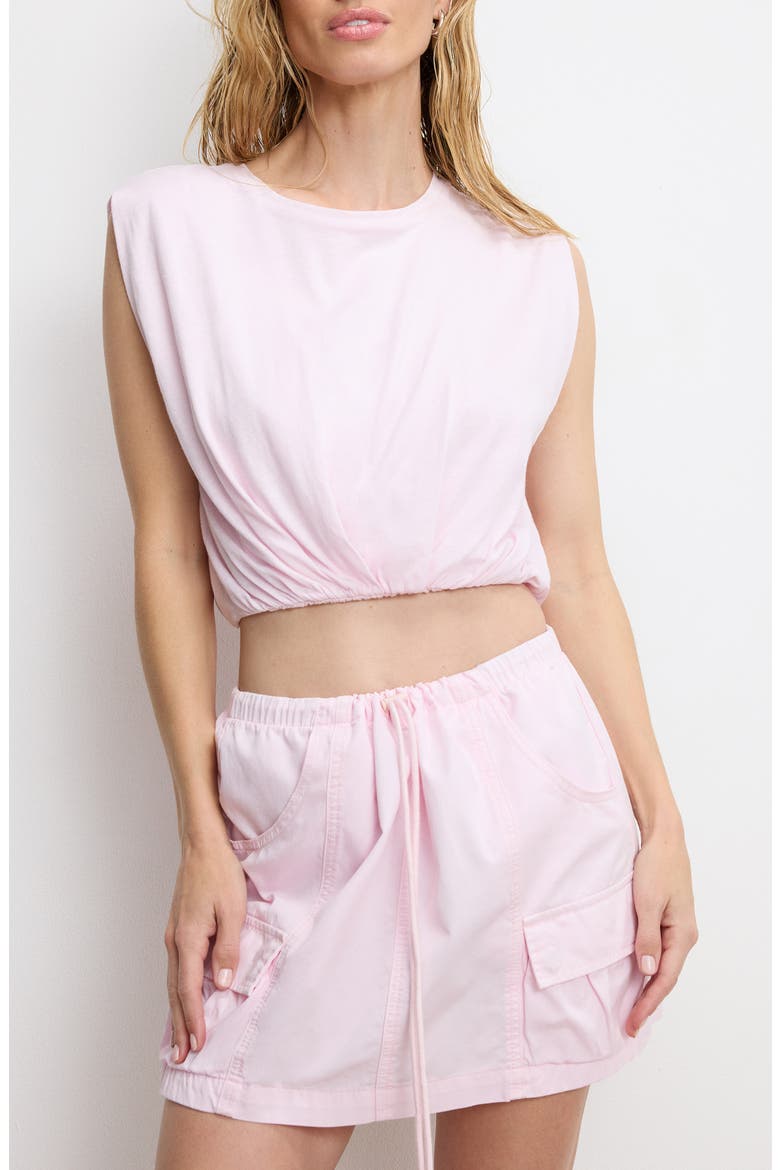 Gathered Hem Muscle Top, Main, color, BUBBLEGUM005