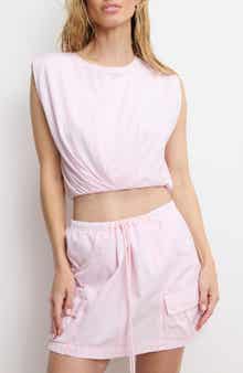 Good American Gathered Hem Muscle Top