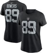 Nike Women's Nike Brock Bowers Black Las Vegas Raiders  Player Name & Number T-Shirt