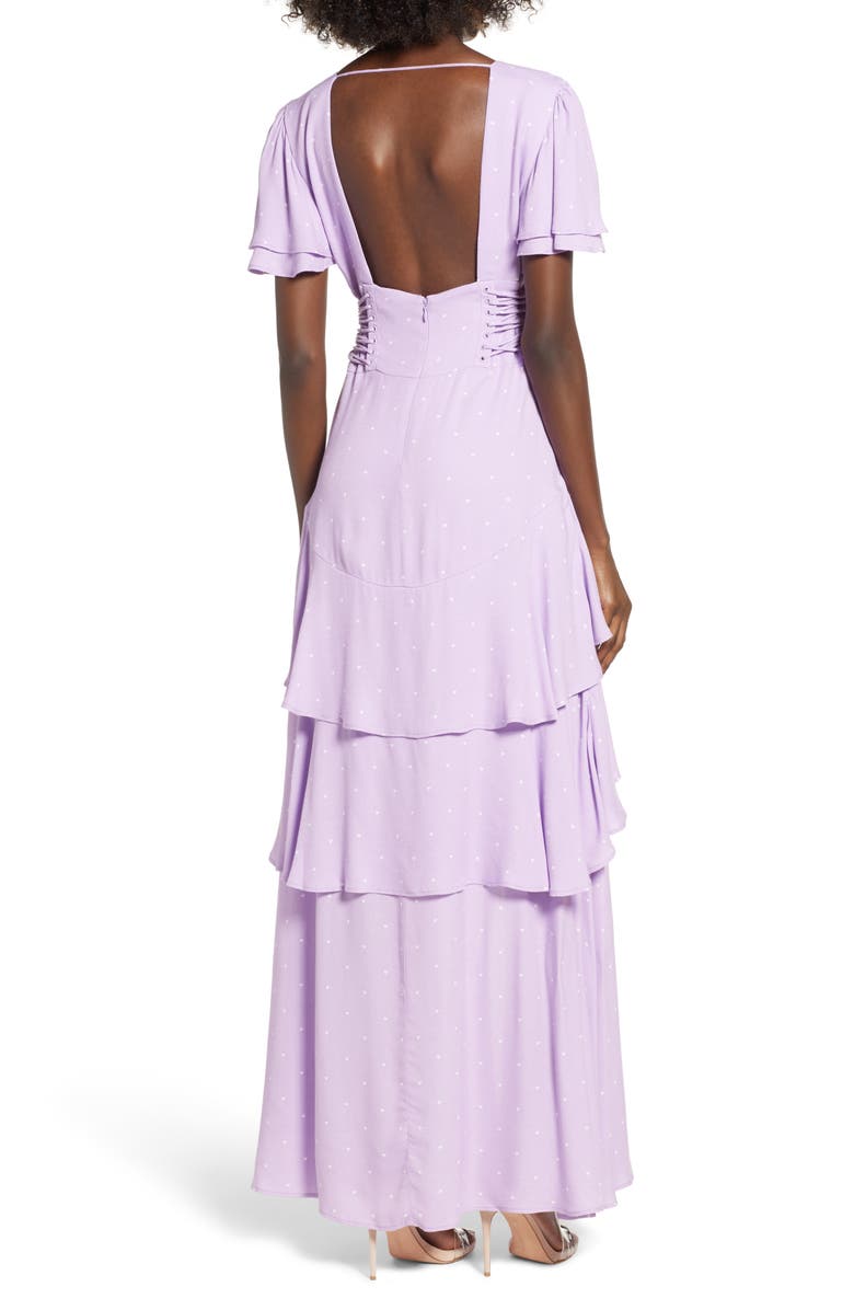 AFRM Micah Corset Maxi Dress, Alternate, color, 