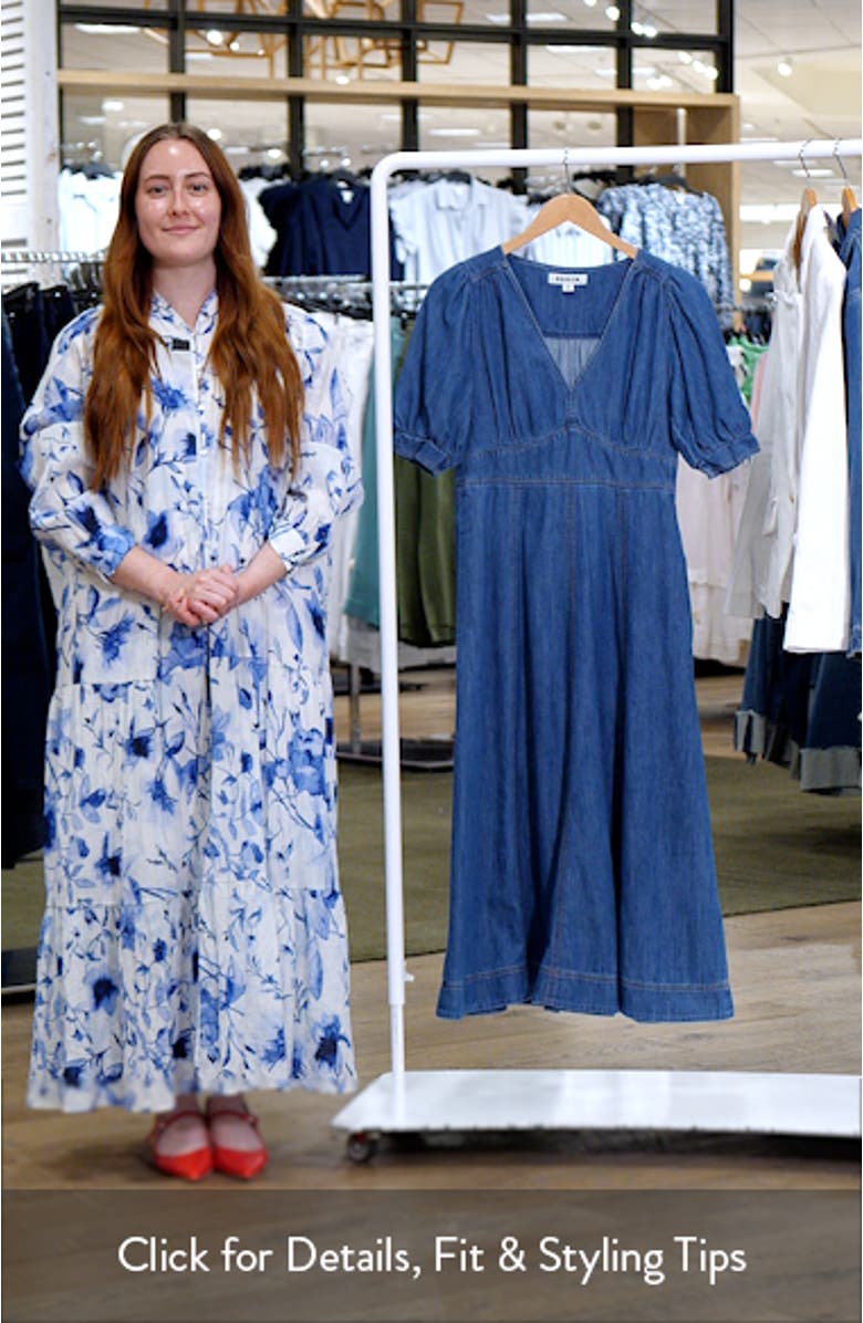 Denim A-Line Dress, sales video thumbnail